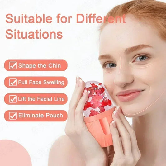 Silicone ice roller face massager contouring eye roller facial skin care tool