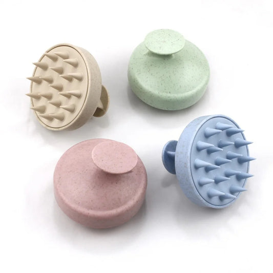 silicone shampoo brush head scalp massage comb hair washing comb body massage brush bath shower brush salon hair dressing tool